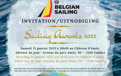 SAVE THE DATE : 21 janvier 2023 – BELGIAN Sailing Awards